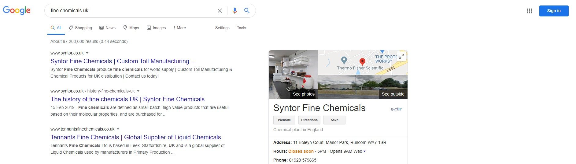 SEO Syntor Fine Chemicals