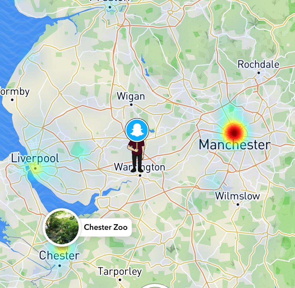 snapchat snap map example