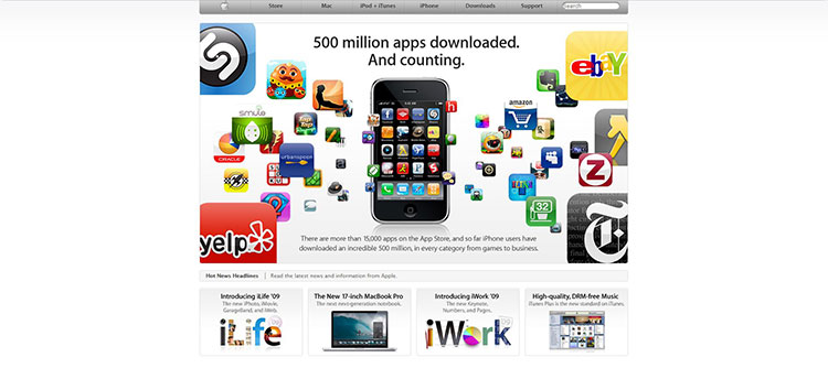 apple old website