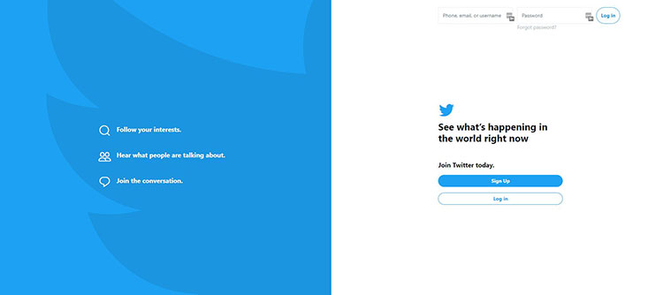 Twitter New Website