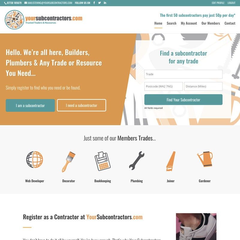Mosaic Digital Media Your Subcontractors Design
