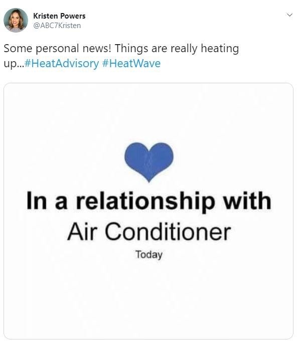 Social media - twitter heat wave - kristen powers