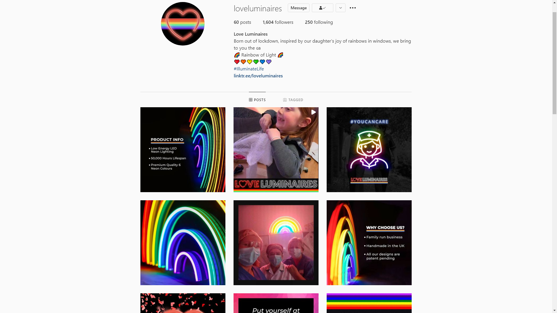 Love Luminaires Instagram