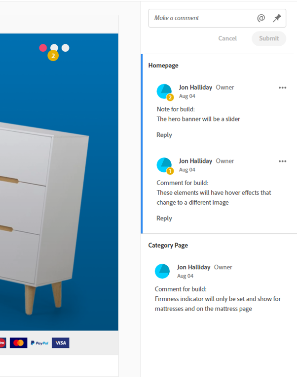 A Guide to Adobe XD Flat Designs | How to Comment | Mosaic Digital Media | Web Design Warrington